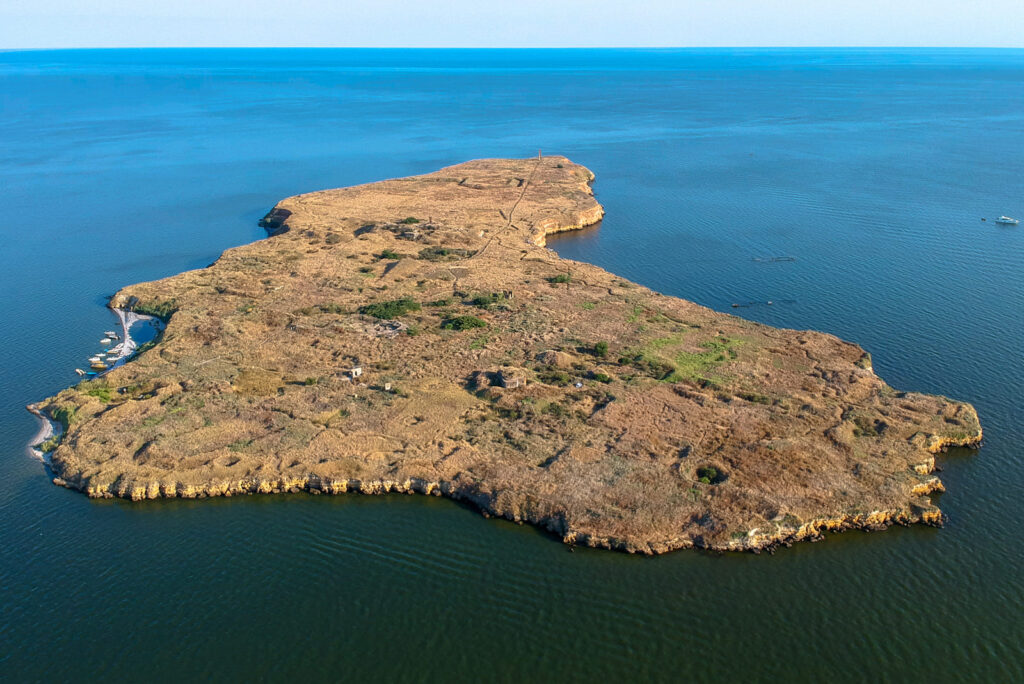 Панорама острова Березань